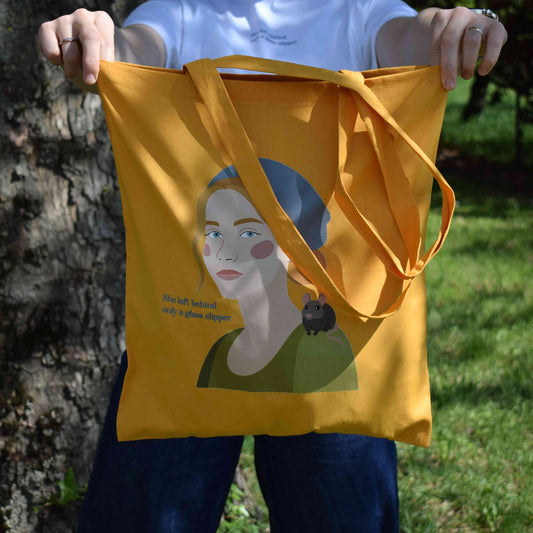 CINDERELLA tote bag s printom Pepeljuge, narančasta
