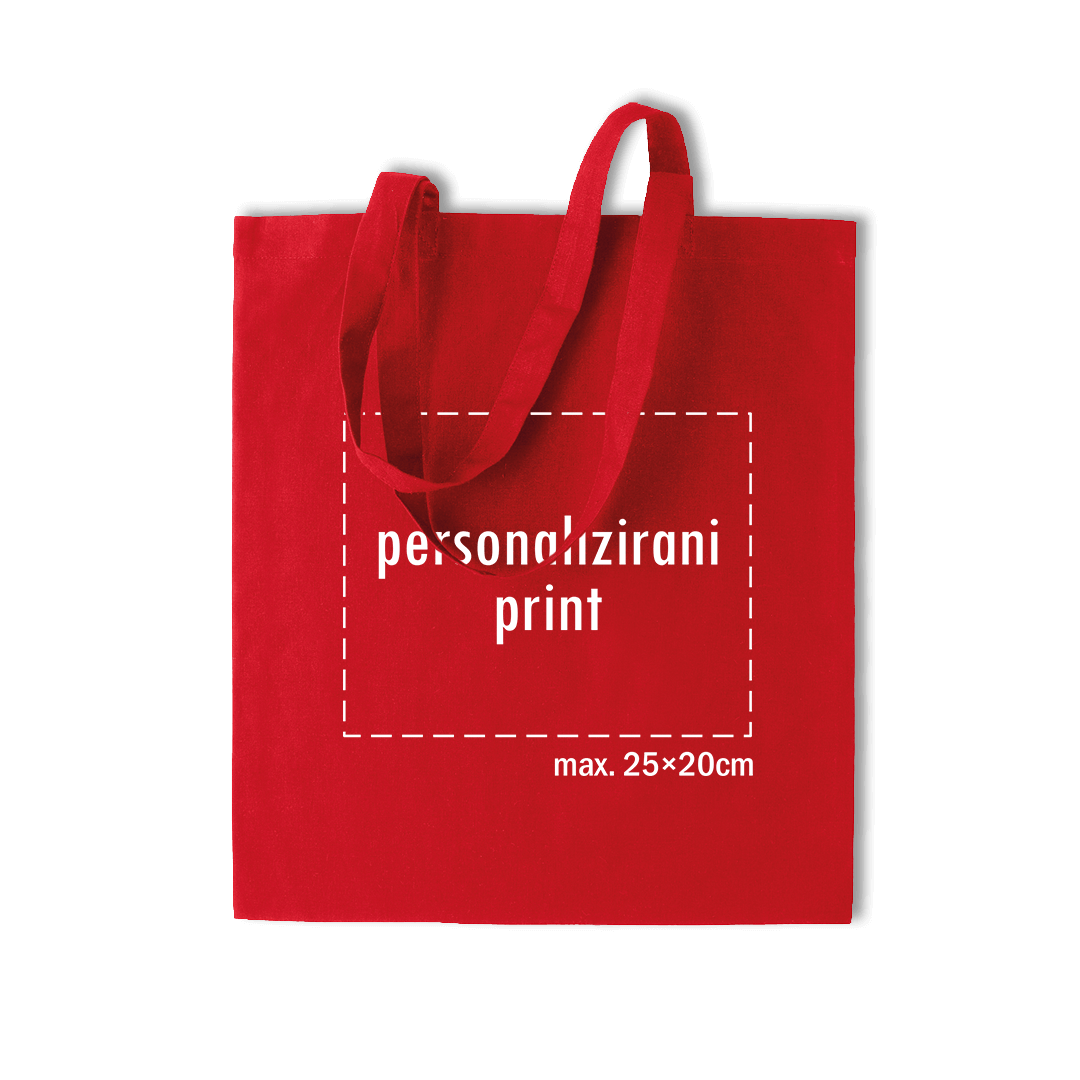 crveni pamučni ceker s personaliziranim printom fotografije, natpisa ili ilustracije