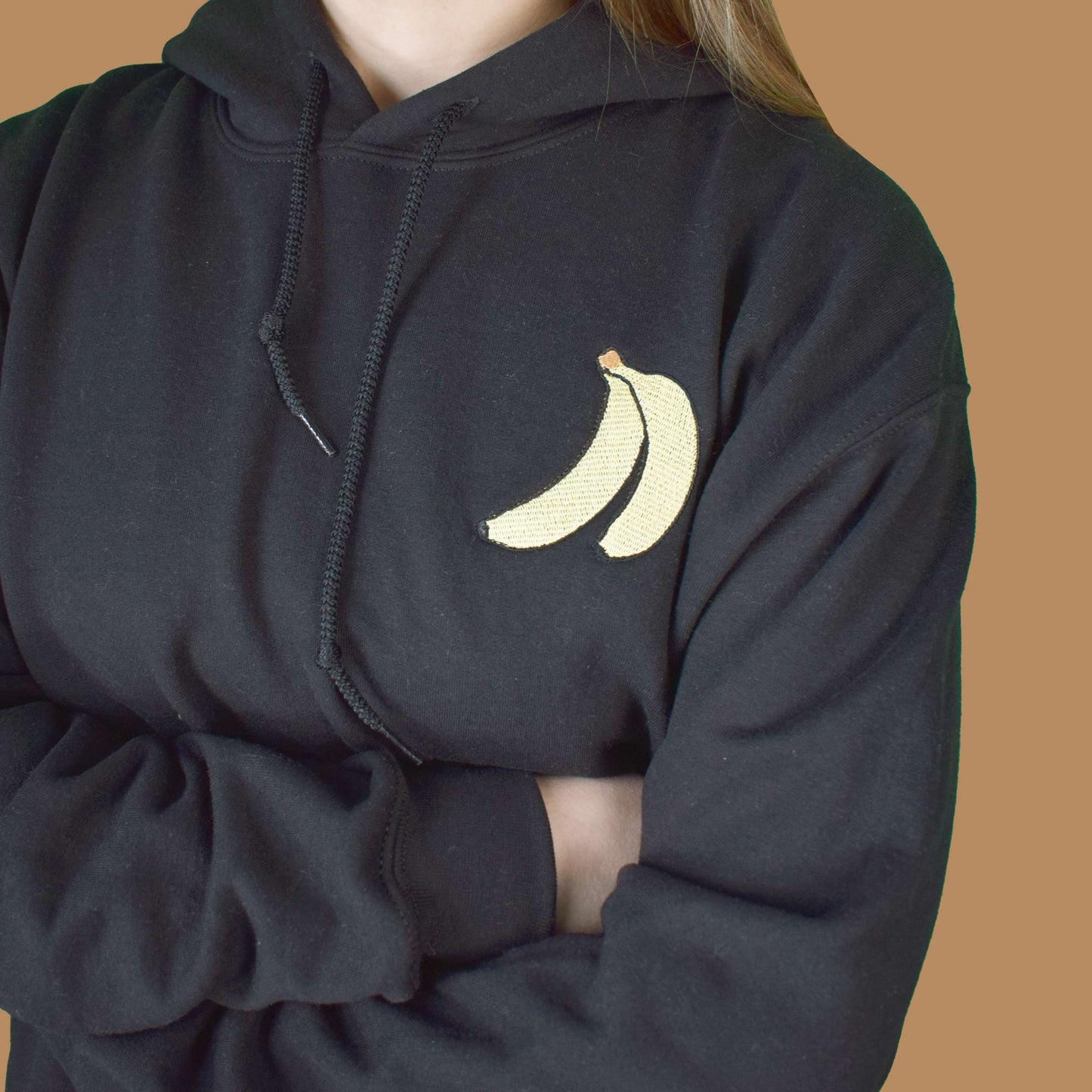 crna hudica s vezom banane