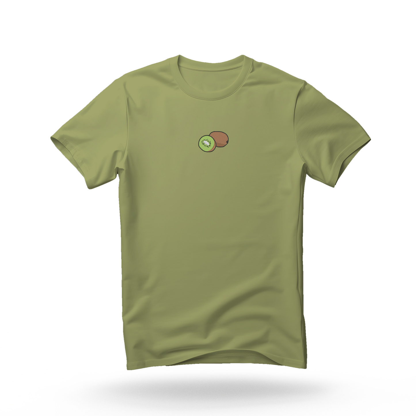 zelena majica kratkih rukava s vezom motiva kiwija