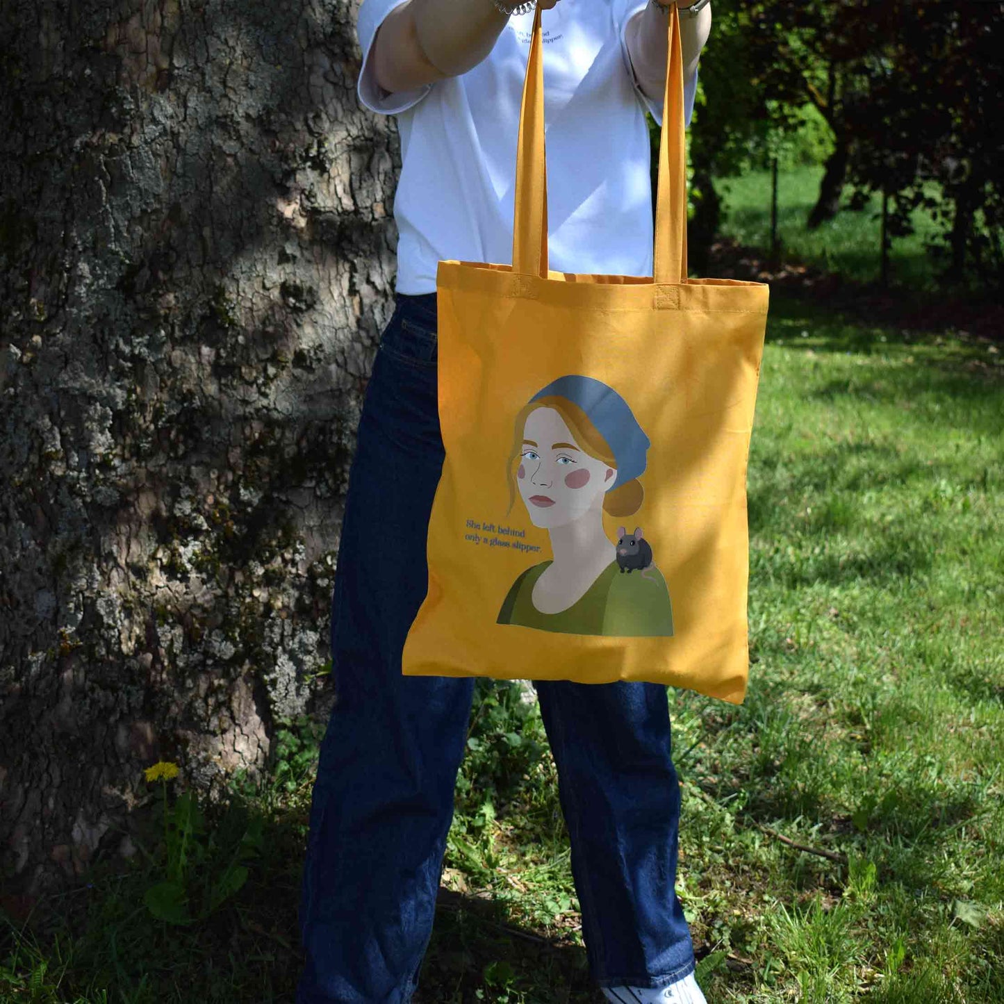 CINDERELLA tote bag s printom Pepeljuge, narančasta