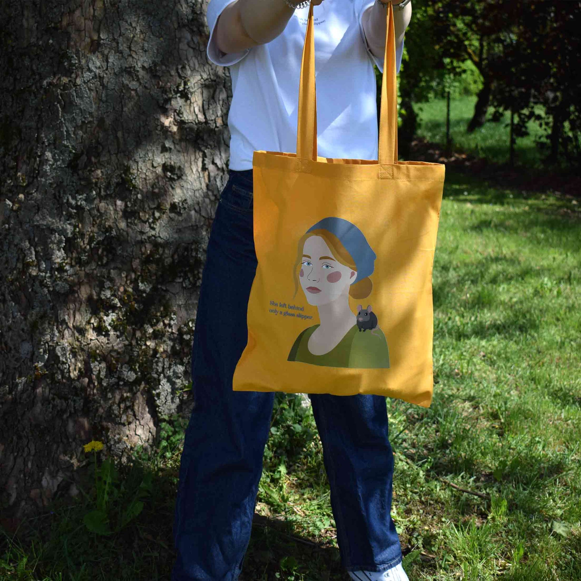 CINDERELLA tote bag s printom Pepeljuge, narančasta