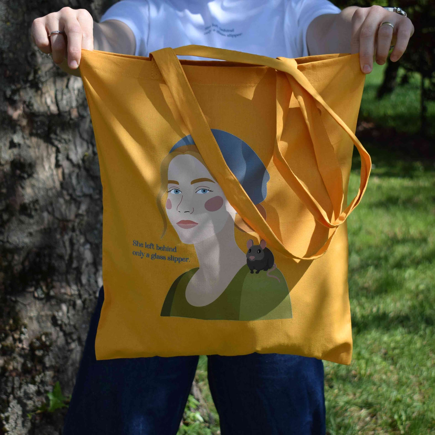 CINDERELLA tote bag s printom Pepeljuge, narančasta