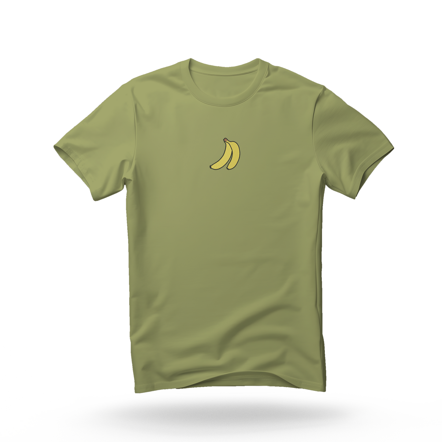 Kratka majica s vezom banane, zelena