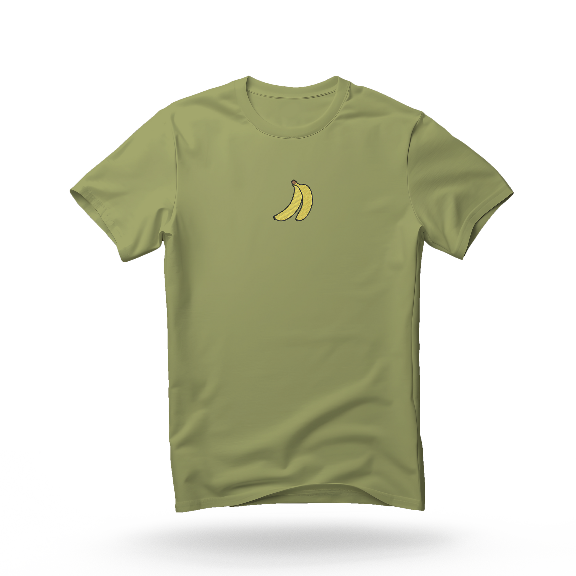 Kratka majica s vezom banane, zelena