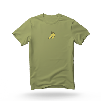 Kratka majica s vezom banane, zelena