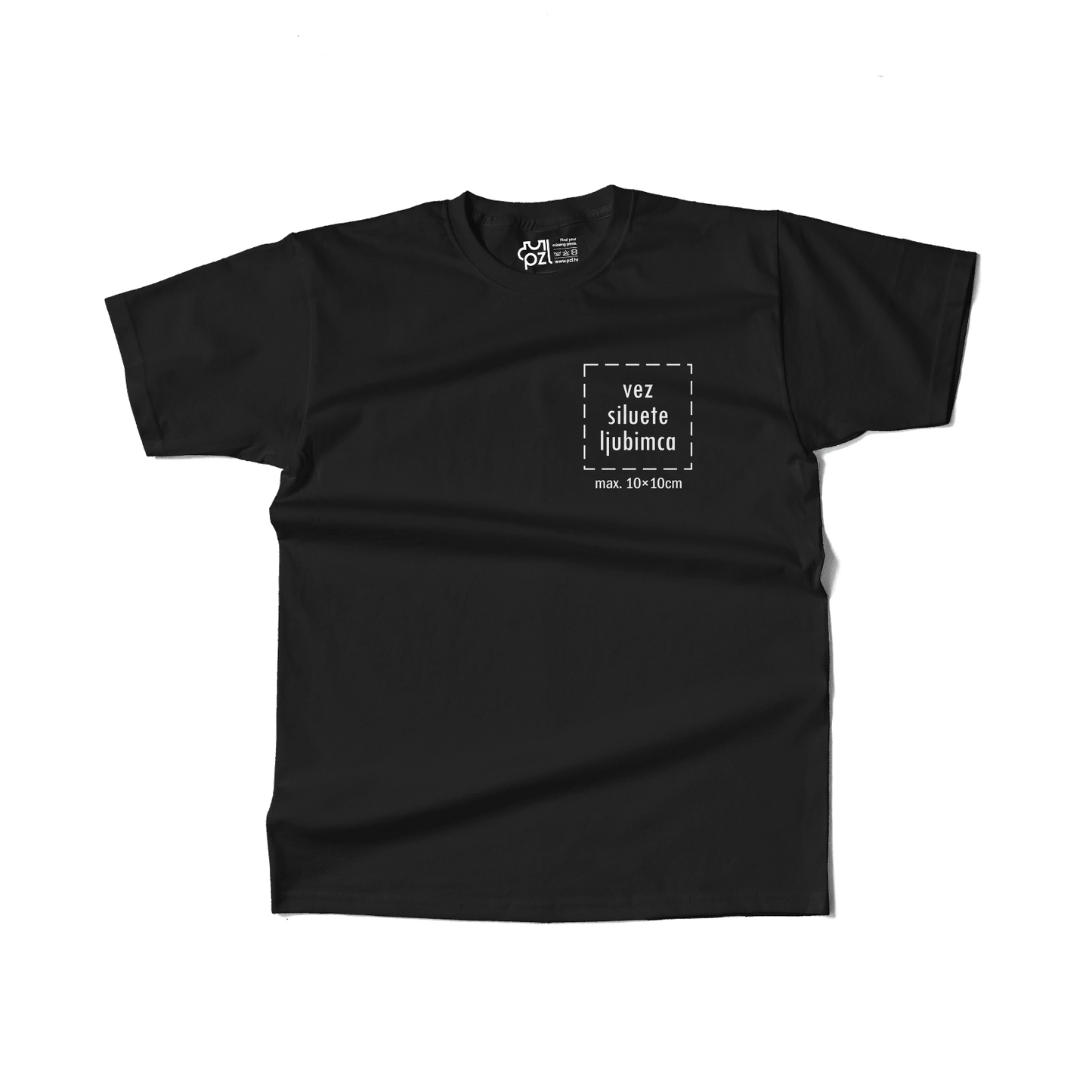 Majica kratkih rukava s personaliziranim vezom siluete ljubimca