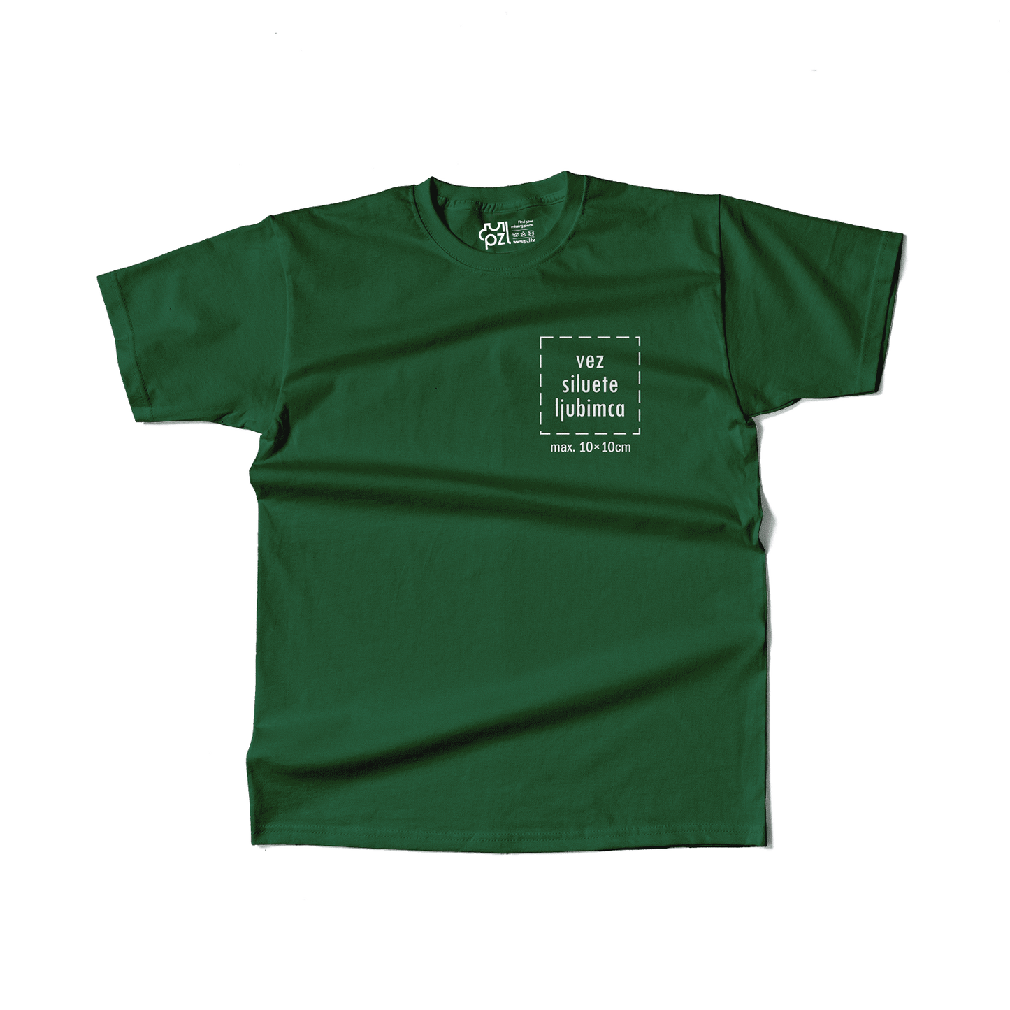 Majica kratkih rukava s personaliziranim vezom siluete ljubimca