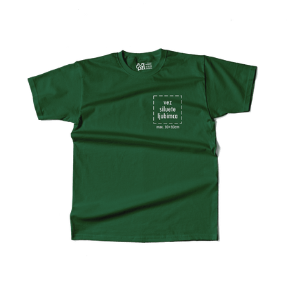 Majica kratkih rukava s personaliziranim vezom siluete ljubimca