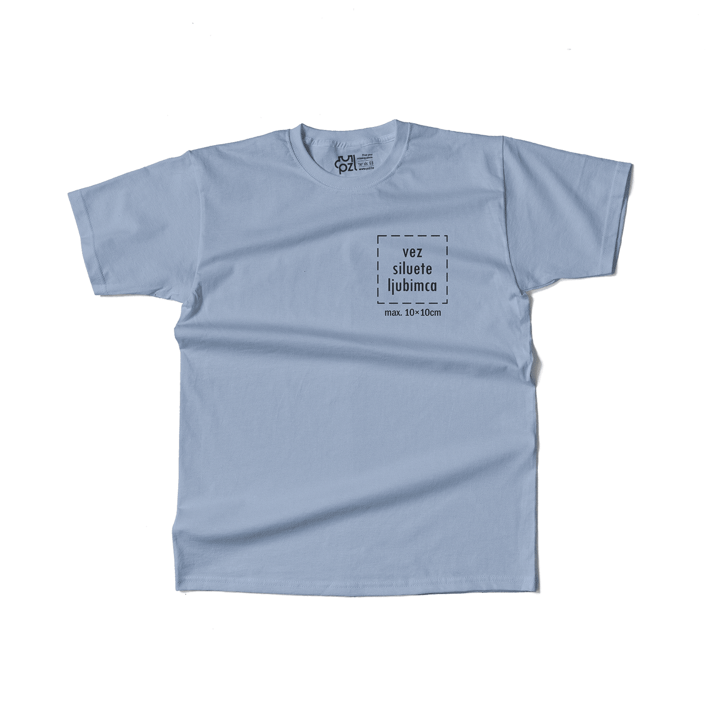 Majica kratkih rukava s personaliziranim vezom siluete ljubimca