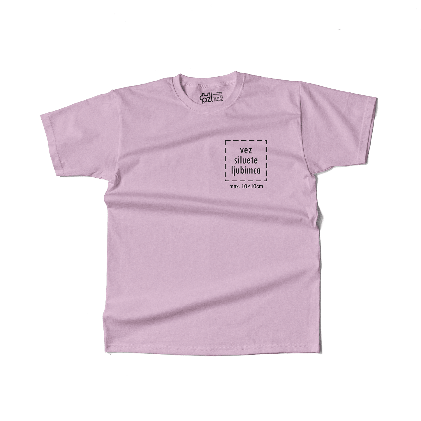 Majica kratkih rukava s personaliziranim vezom siluete ljubimca
