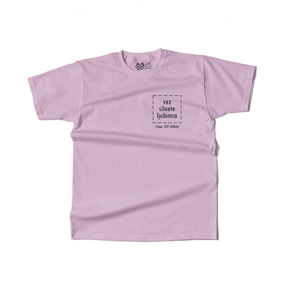 Majica kratkih rukava s personaliziranim vezom siluete ljubimca