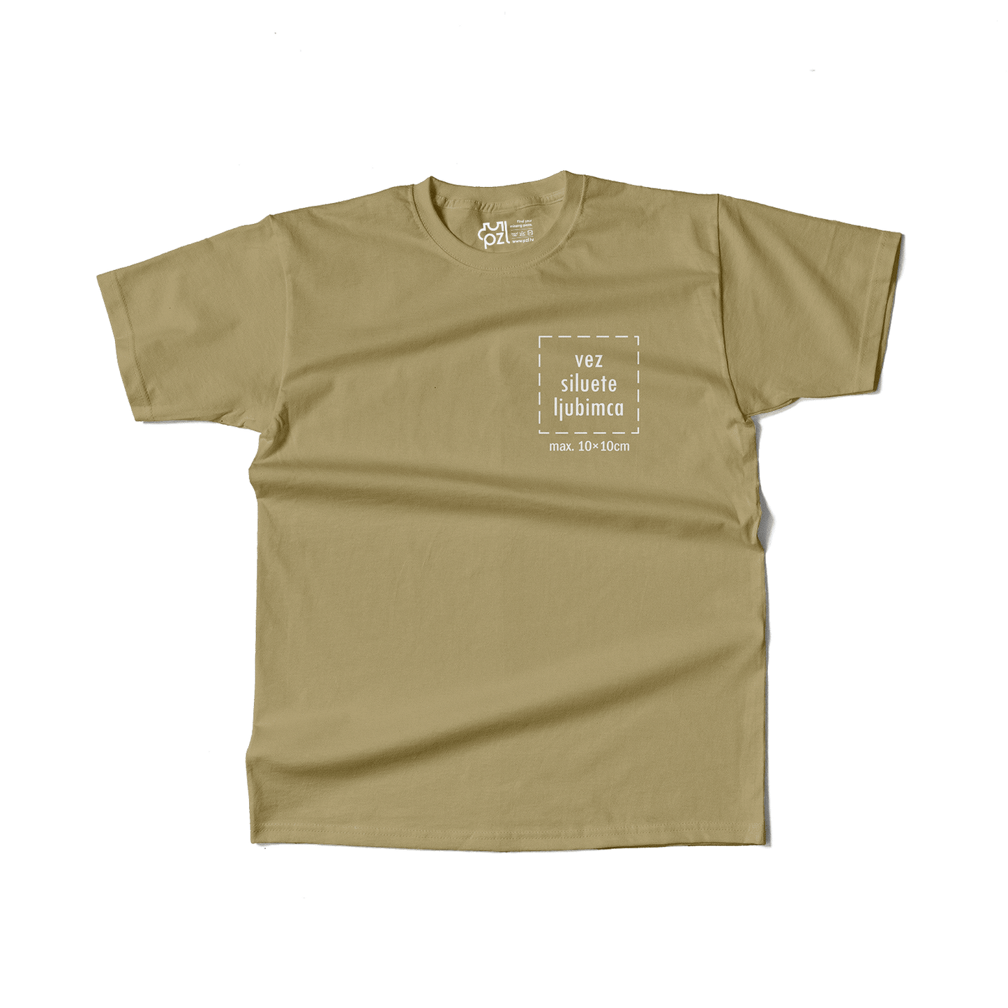 Majica kratkih rukava s personaliziranim vezom siluete ljubimca