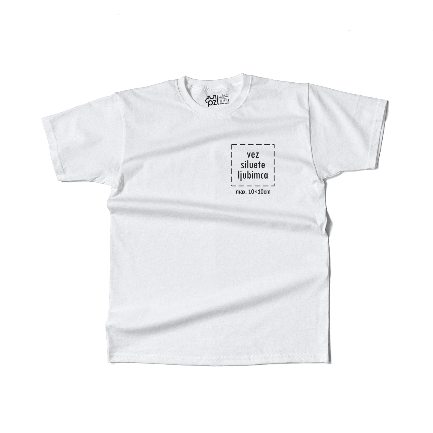 Majica kratkih rukava s personaliziranim vezom siluete ljubimca