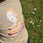 RAPUNZEL kratka majica s printom Zlatokose, bež