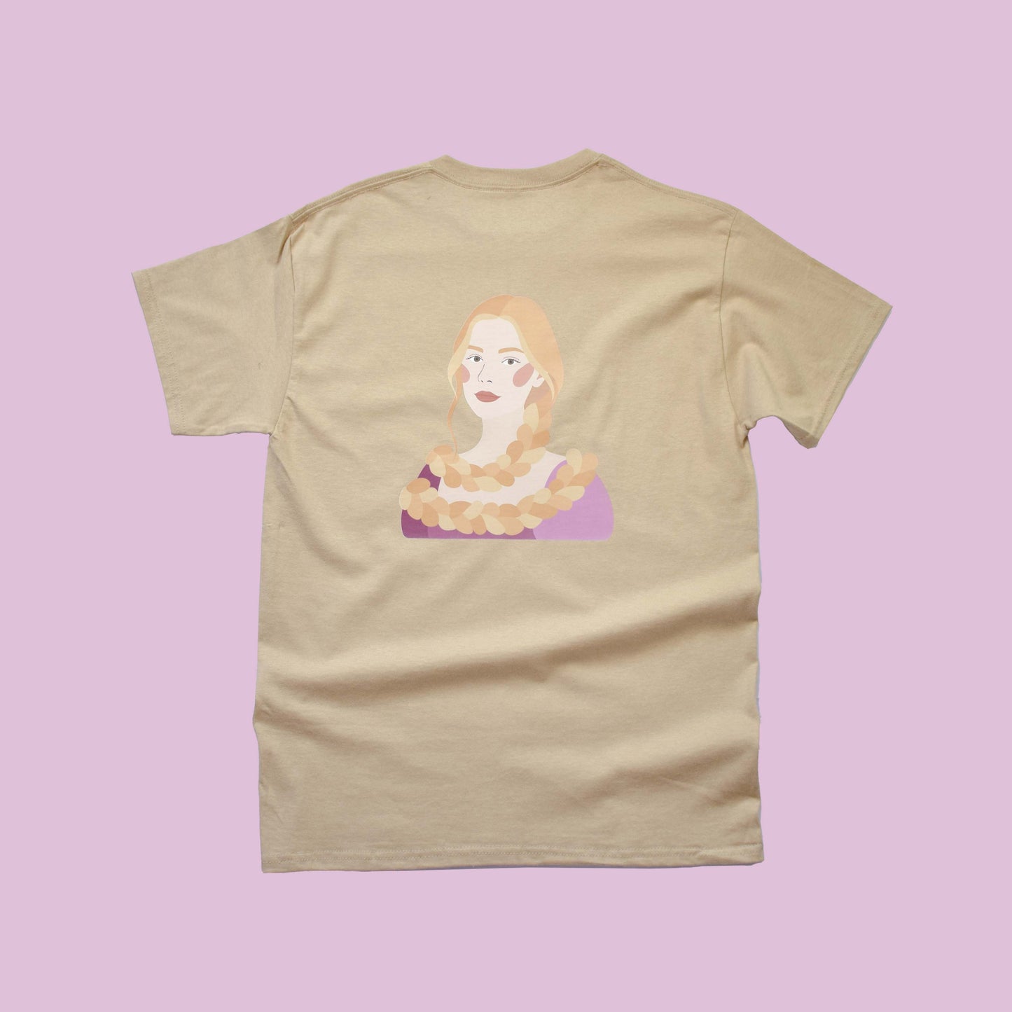RAPUNZEL kratka majica s printom Zlatokose, bež