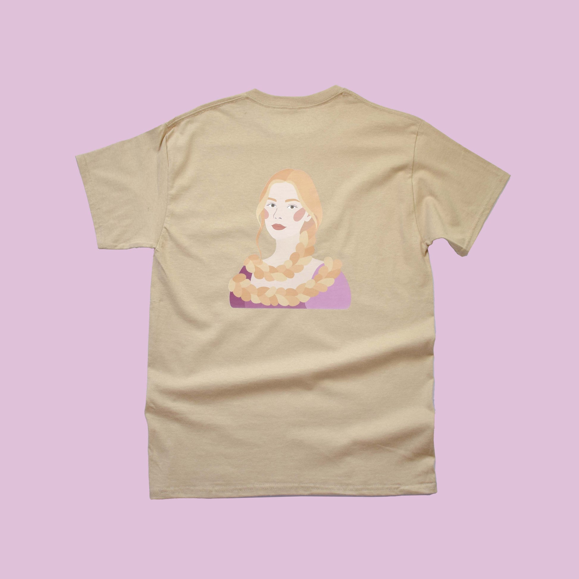 RAPUNZEL kratka majica s printom Zlatokose, bež