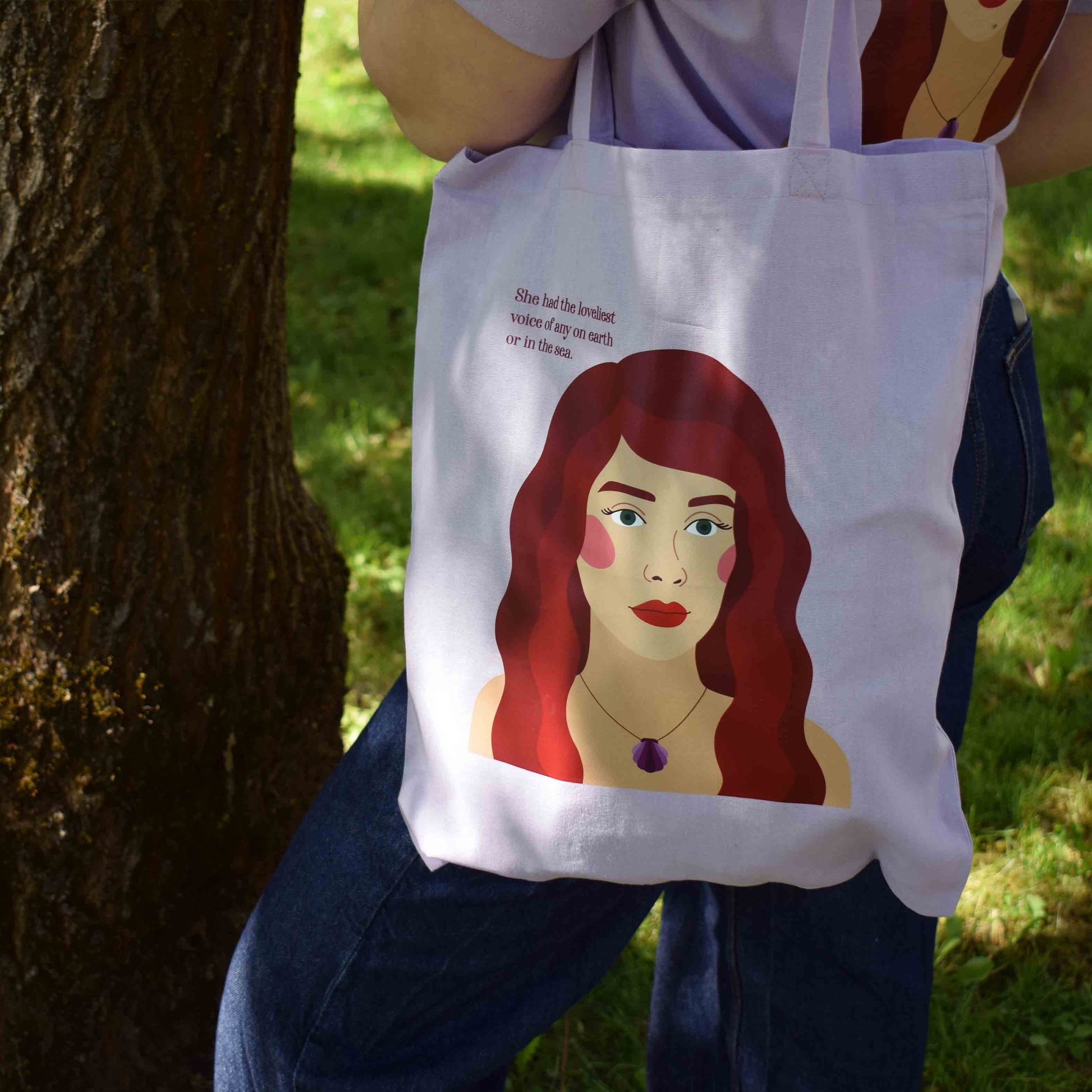 THE LITTLE MERMAID ceker s printom, svijetlo ljubičasti