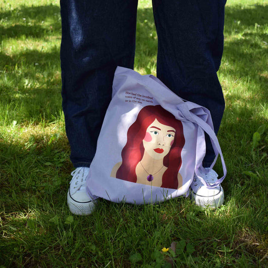 THE LITTLE MERMAID ceker s printom, svijetlo ljubičasti