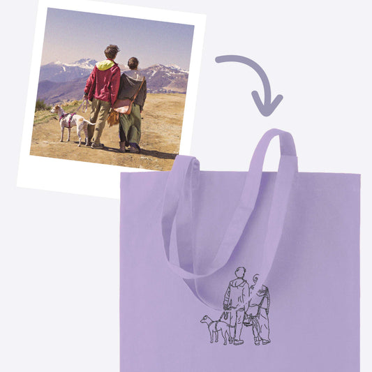 Tote torba s personaliziranim linijskim vezom