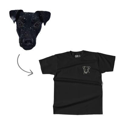 Majica kratkih rukava s personaliziranim vezom siluete ljubimca