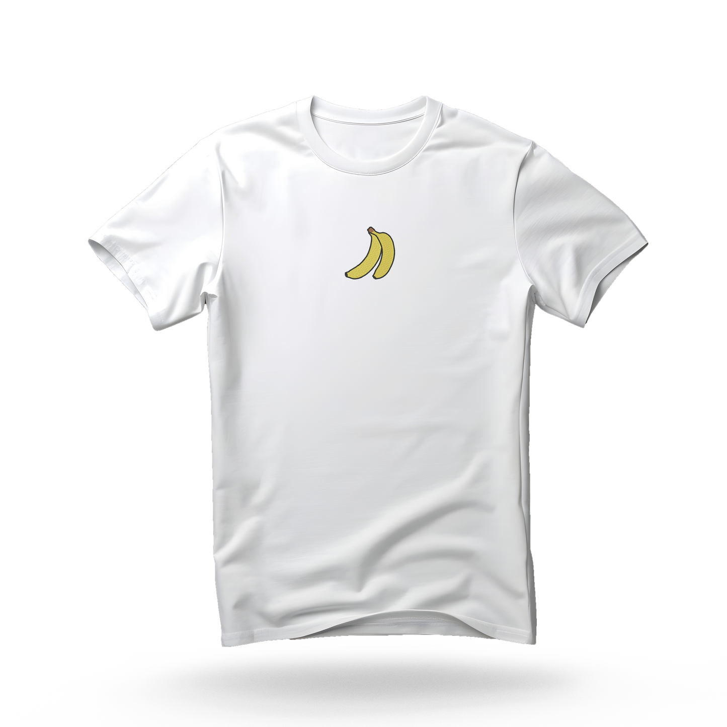 Kratka majica s vezom banane, bijela