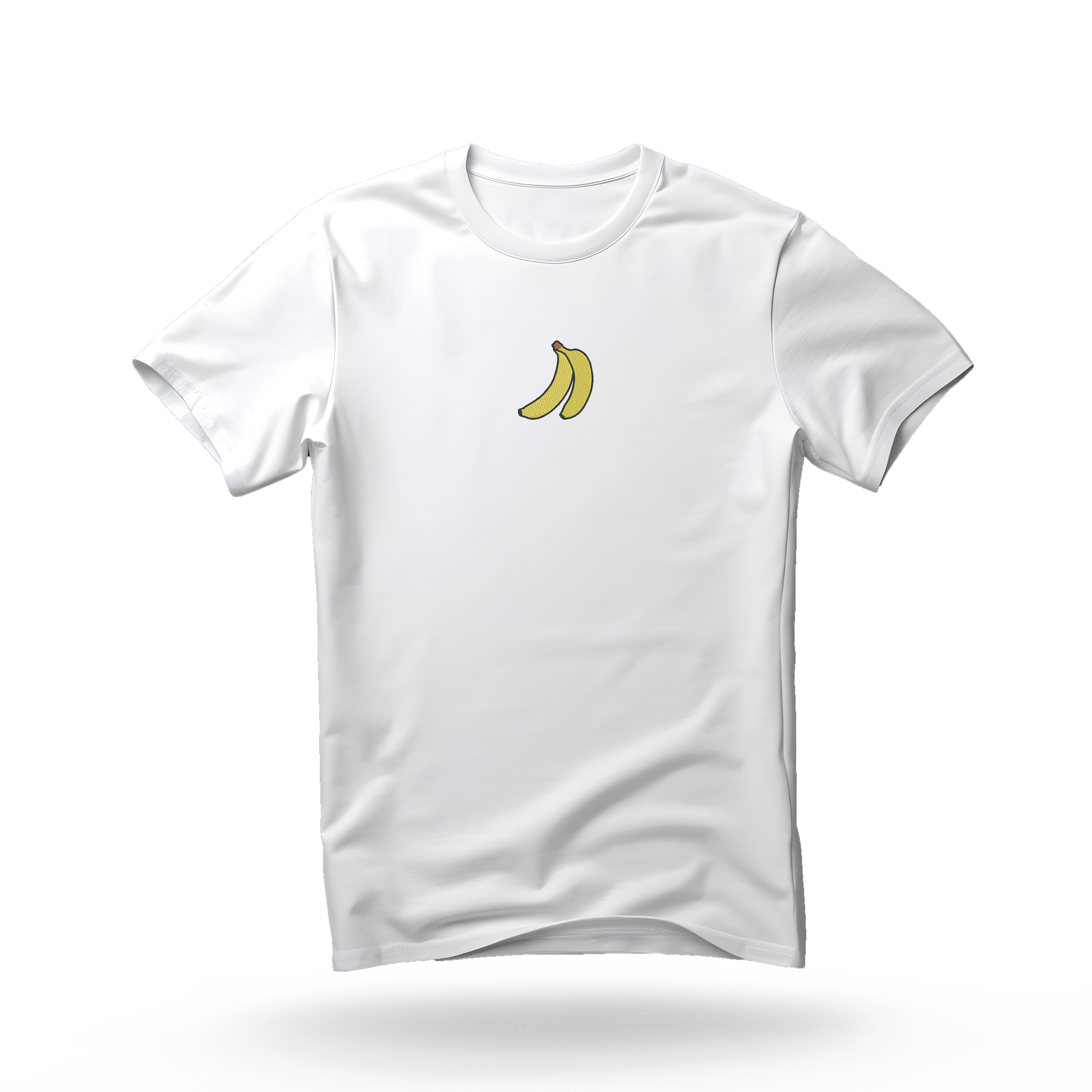 Kratka majica s vezom banane, bijela