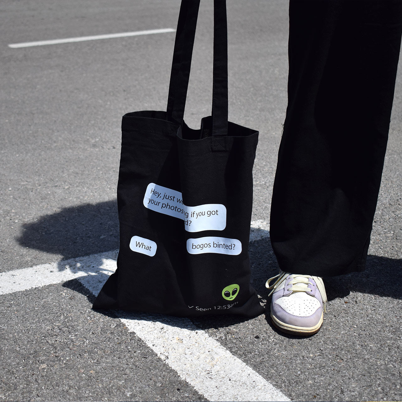 BOGOS BINTED crni pamučni ceker s printom