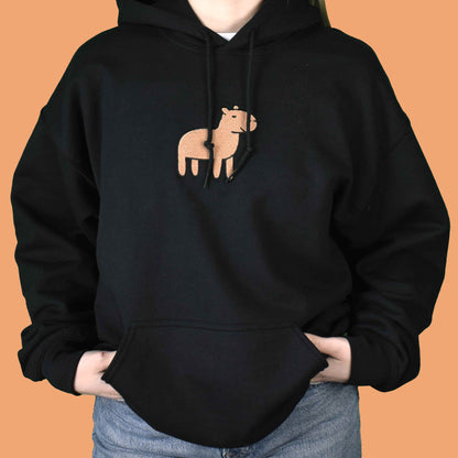 crna hudica s vezom kapibare