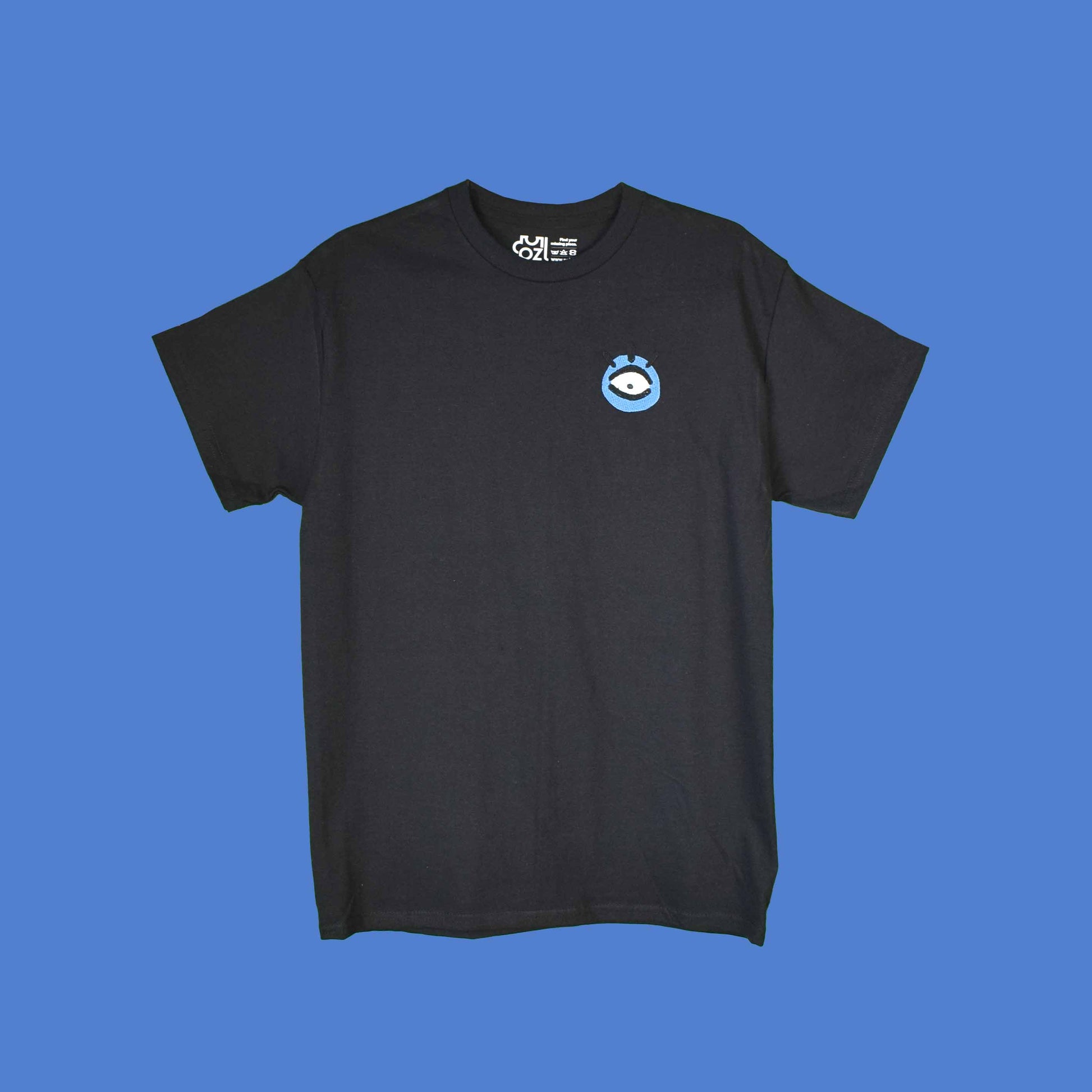 EVIL EYE crna majica kratkih rukava s vezom