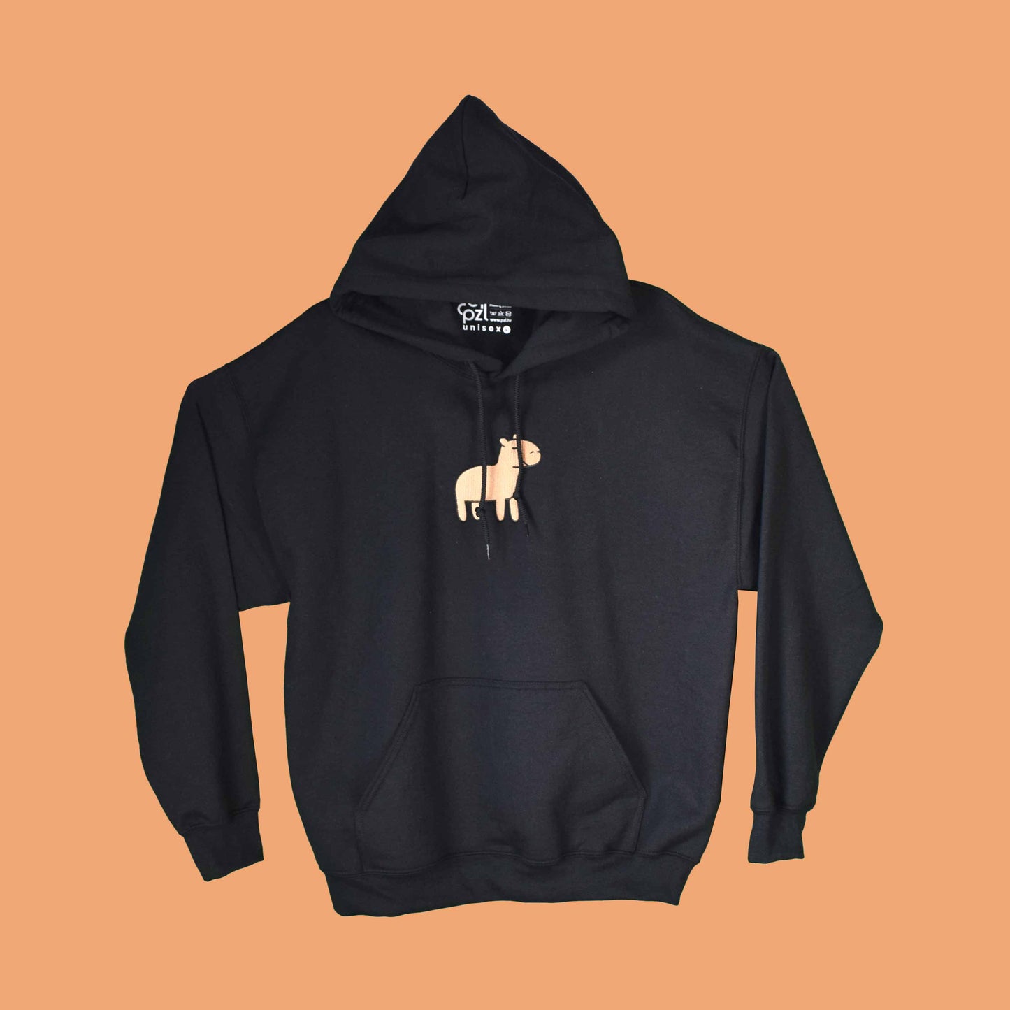 crna hudica s vezom kapibare