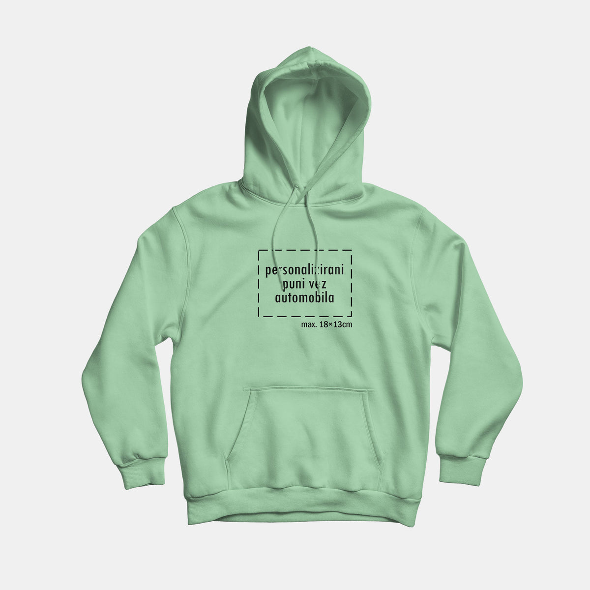 hudica s punim vezom vozila, mint zelena