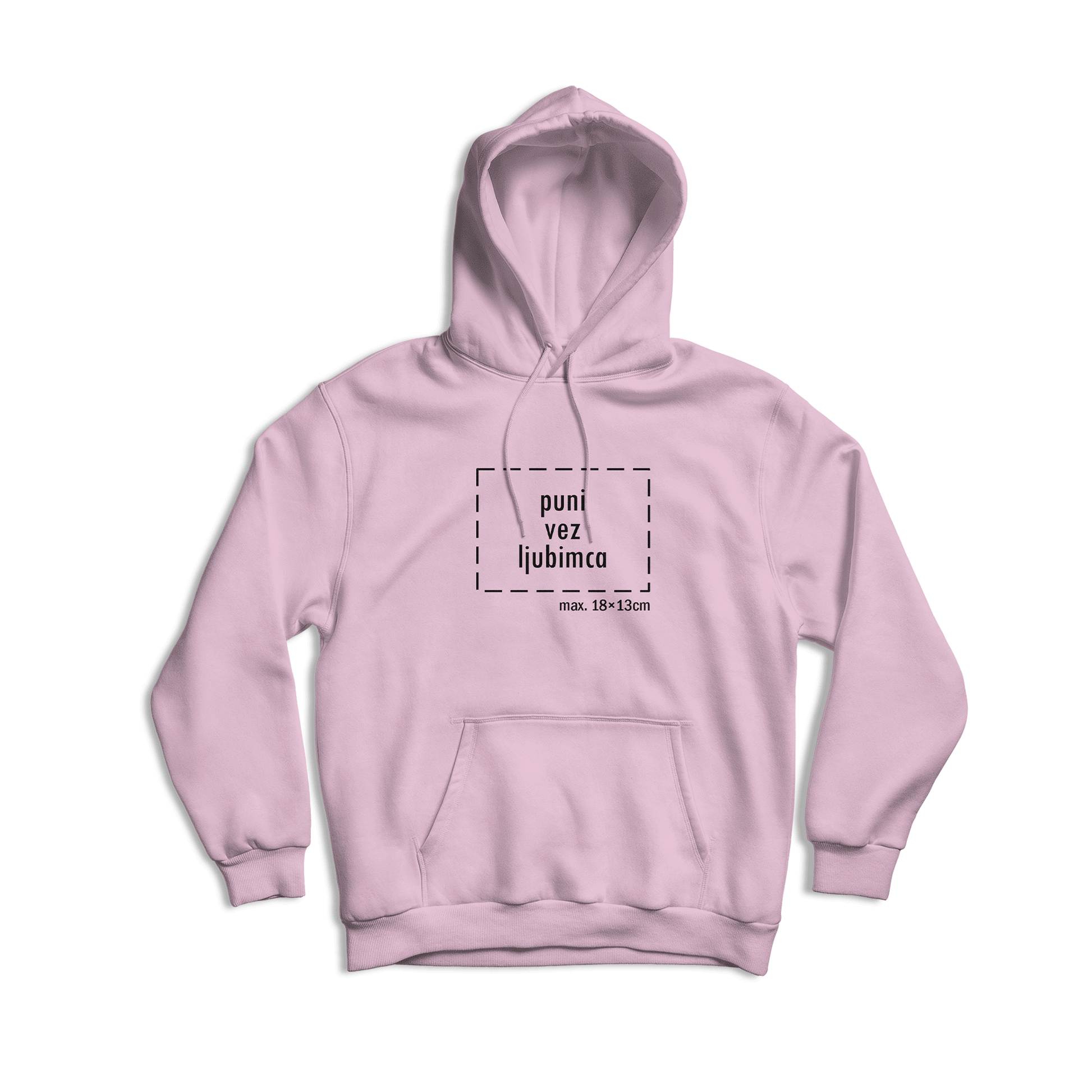 svijetlo roza hudica s personaliziranim vezom vašeg ljubimca