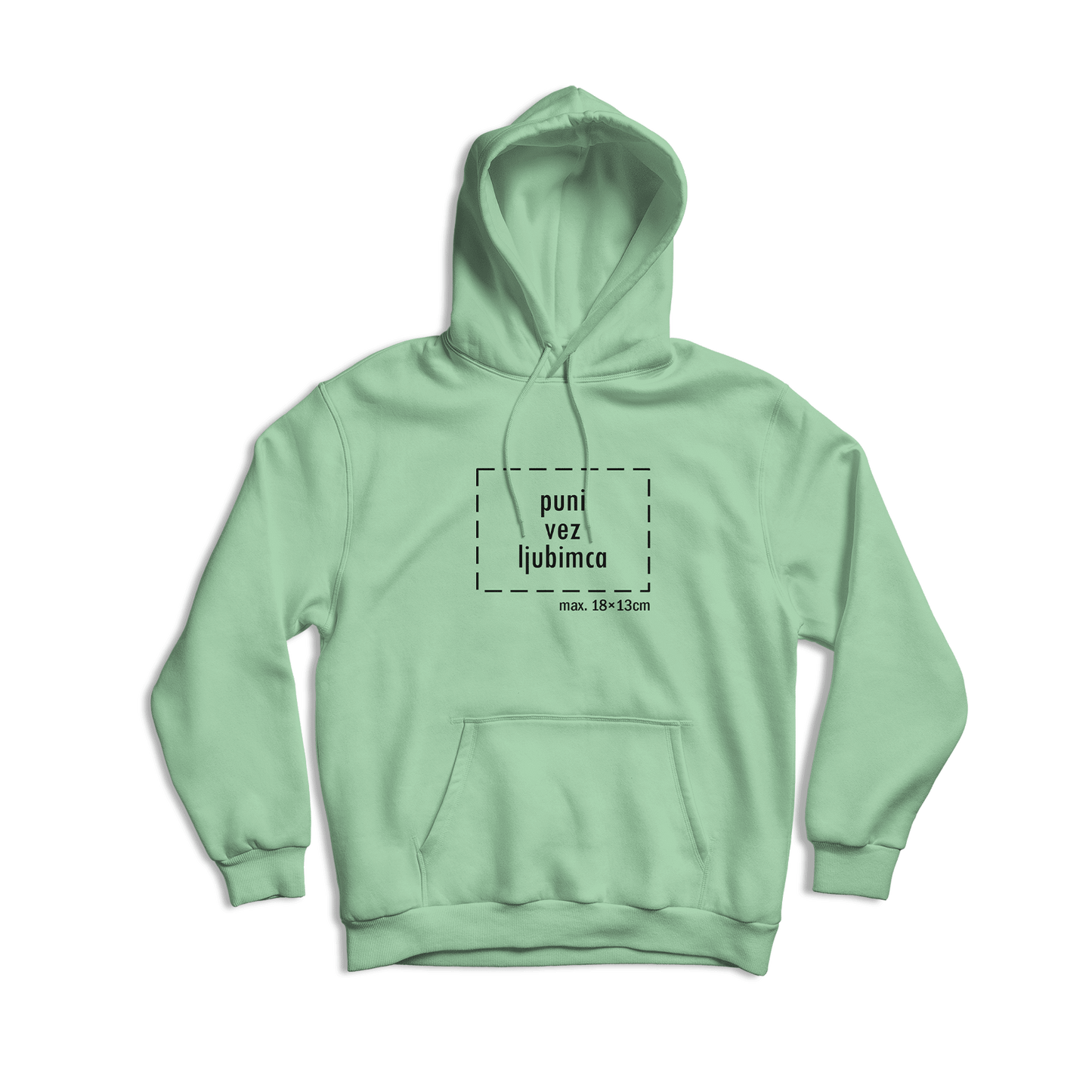 svijetlo zelena hudica s personaliziranim vezom vašeg ljubimca