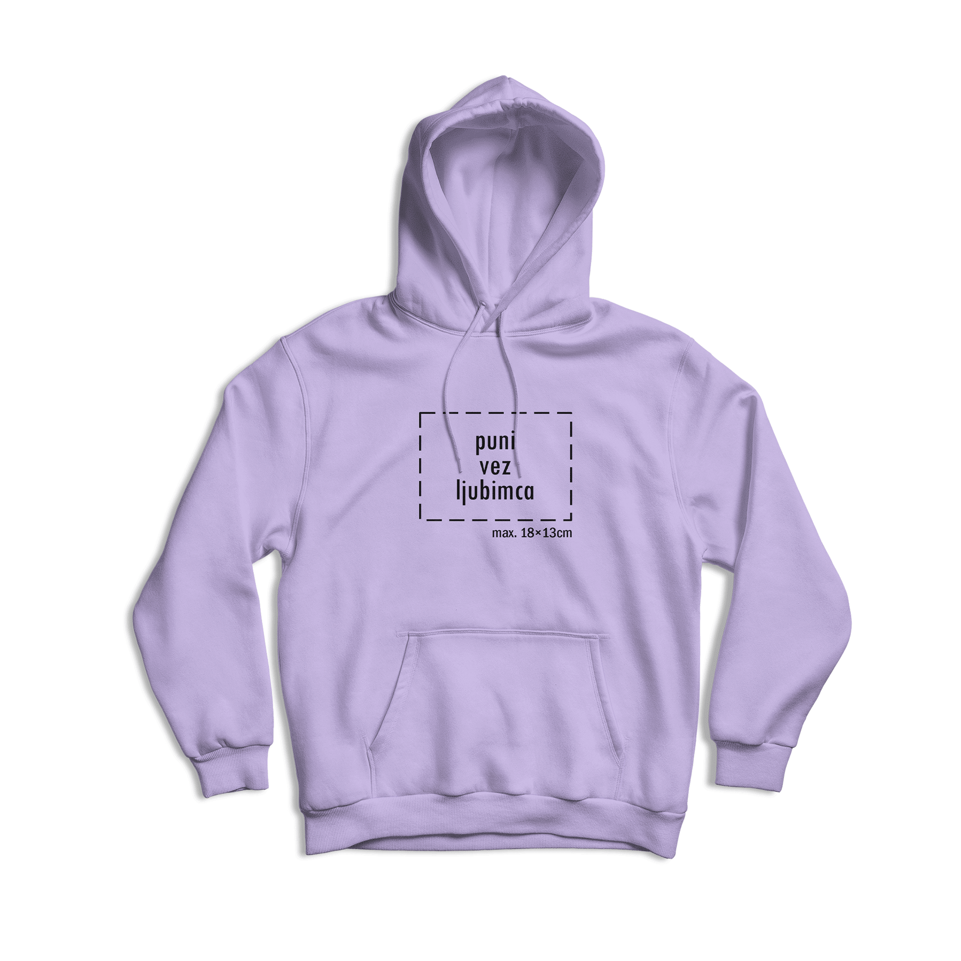 svijetlo ljubičasta hudica s personaliziranim vezom vašeg ljubimca