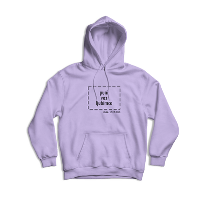 svijetlo ljubičasta hudica s personaliziranim vezom vašeg ljubimca