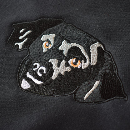 vez ljubimca na crnoj hudici