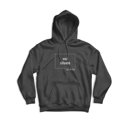 crna hudica s personaliziranim vezom siluete vaše fotografije