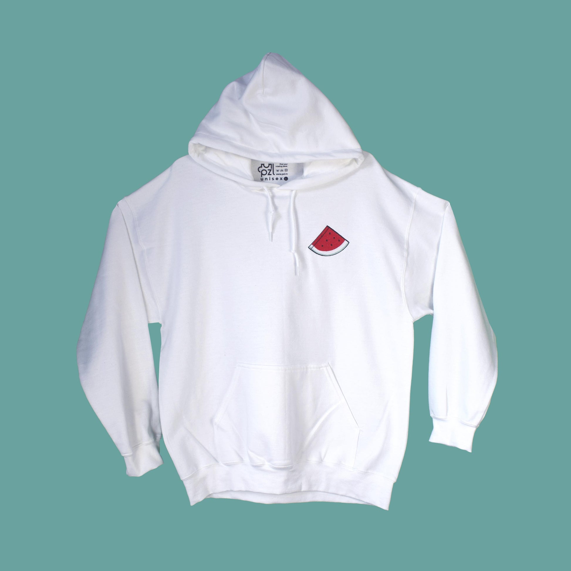 bijela hudica s vezom lubenice