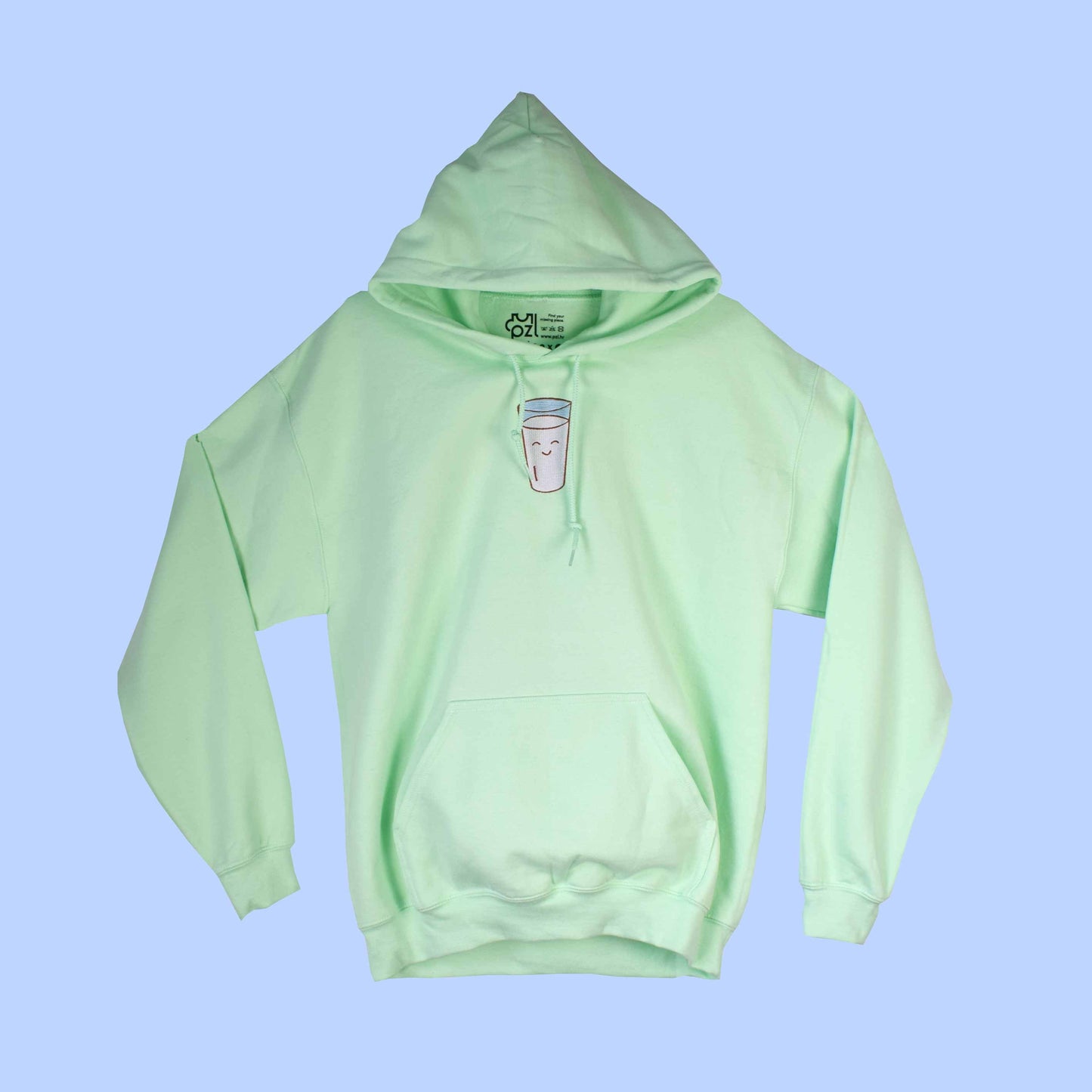 mint zelena hudica s vezom čaše mlijeka