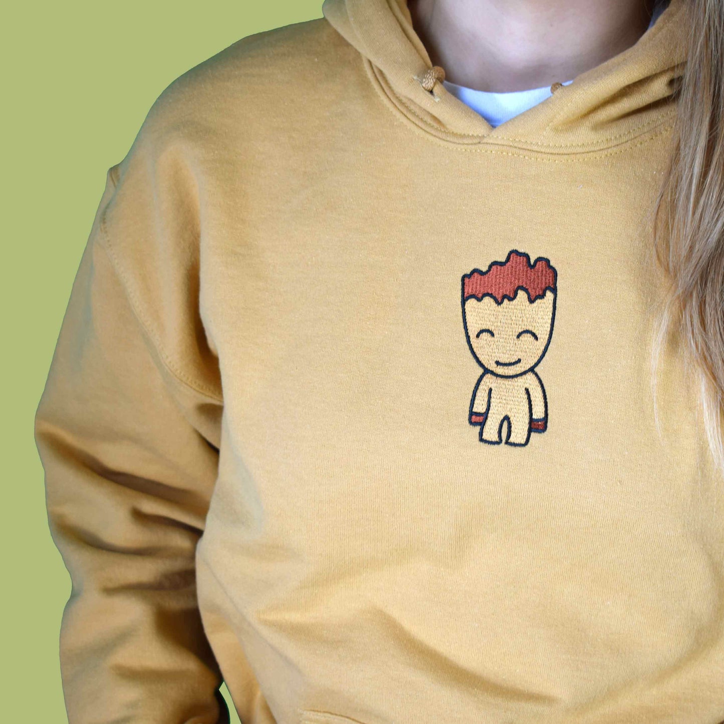 bež hudica s vezom Groota