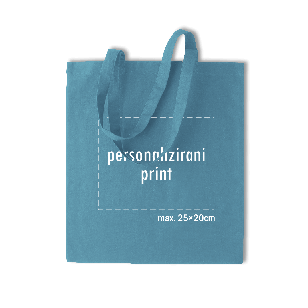 plavi pamučni ceker s personaliziranim printom fotografije, natpisa ili ilustracije