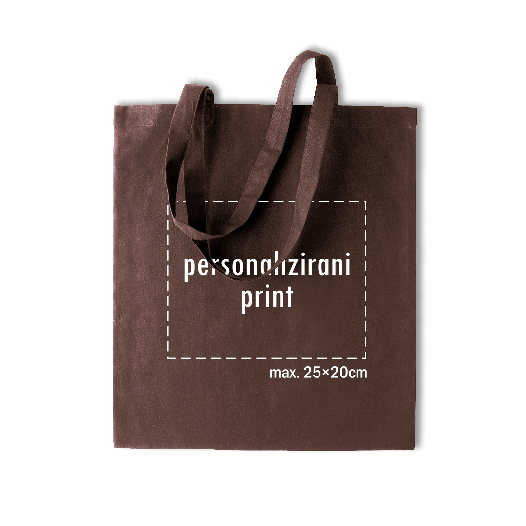 tamno smeđi pamučni ceker s personaliziranim printom fotografije, natpisa ili ilustracije