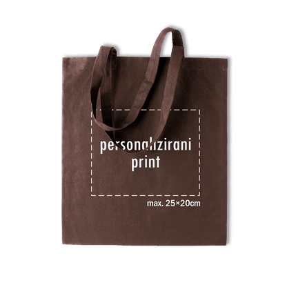 tamno smeđi pamučni ceker s personaliziranim printom fotografije, natpisa ili ilustracije