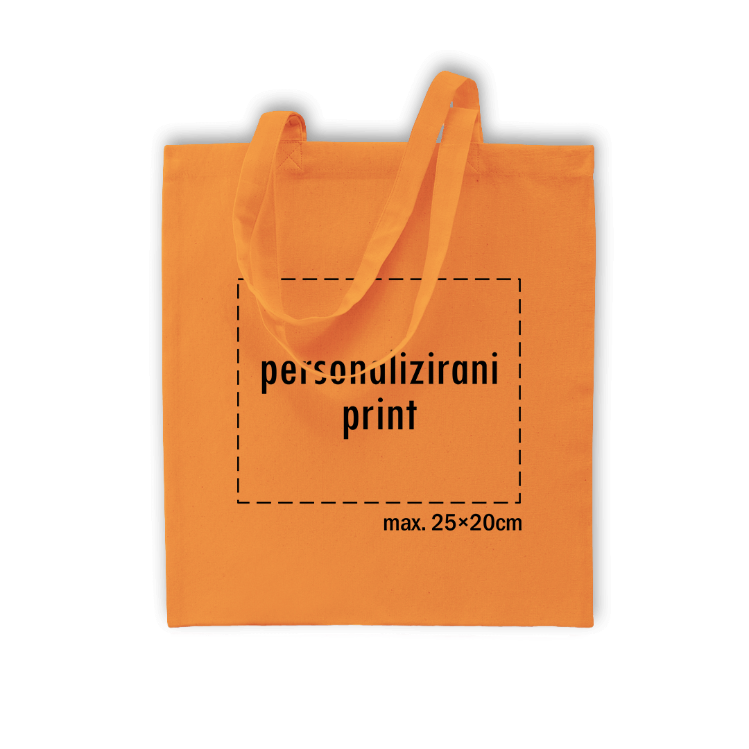 narančasti pamučni ceker s personaliziranim printom fotografije, natpisa ili ilustracije