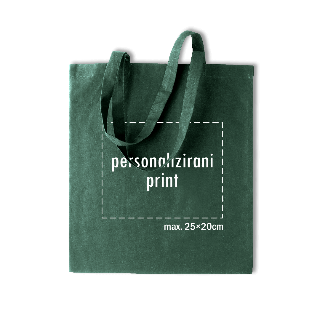 tamno zeleni pamučni ceker s personaliziranim printom fotografije, natpisa ili ilustracije