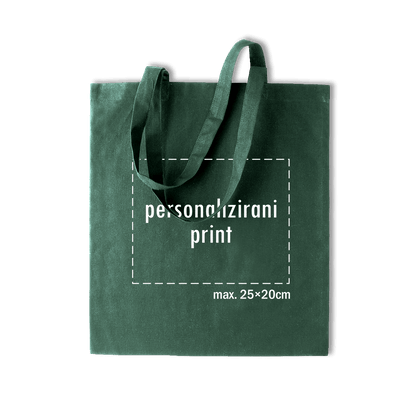 tamno zeleni pamučni ceker s personaliziranim printom fotografije, natpisa ili ilustracije