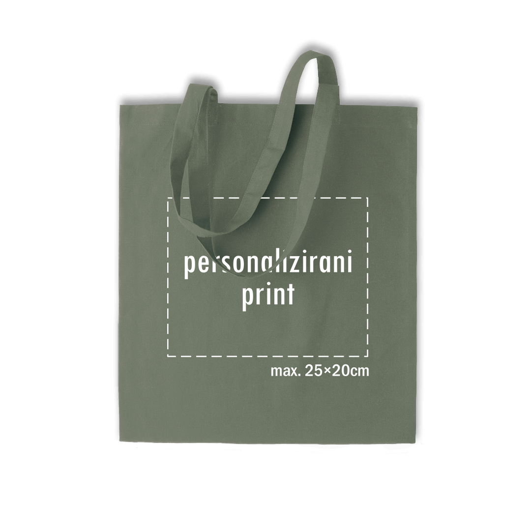 svijetlo zeleni pamučni ceker s personaliziranim printom fotografije, natpisa ili ilustracije