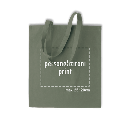 svijetlo zeleni pamučni ceker s personaliziranim printom fotografije, natpisa ili ilustracije