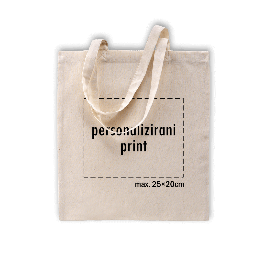 krem pamučni ceker s personaliziranim printom fotografije, natpisa ili ilustracije